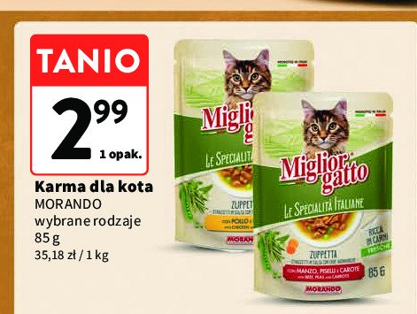 Karma dla kota z kurczakim Miglior gatto promocja