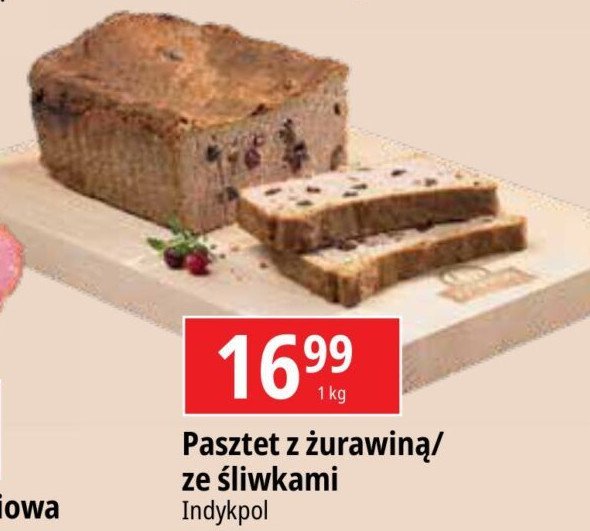 Pasztet z żurawiną Indykpol promocja