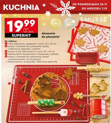 Mata silikonowa z zapięciem 40x50cm promocja w Biedronka