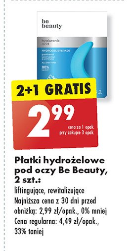 Płatki pod oczy Be beauty care q10 promocja