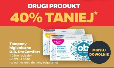Tampony higieniczne O.B. ProComfort (różne rodzaje) promocja w Netto