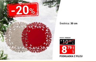 Podkładka z filcu promocja w Merkury Market