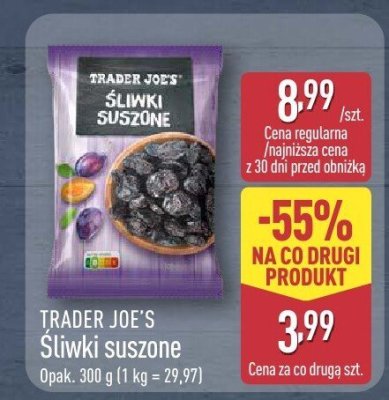 Śliwki suszone promocja w Aldi