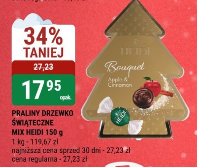 Praliny drzewko świąteczne mix Heidi 150 g promocja w bi1