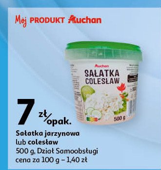 Sałatka colesław Auchan promocja w Auchan