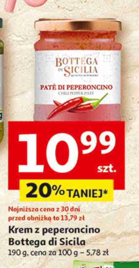 Krem z peperoncino Bottega di sicilia promocja