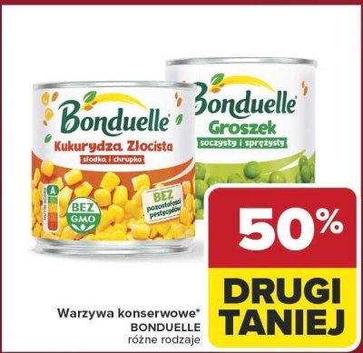 Warzywa konserwowe Bonduelle, różne rodzaje promocja w Carrefour Market