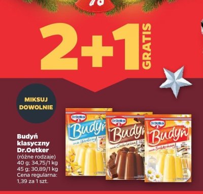 Budyń klasyczny (różne rodzaje) promocja w Netto