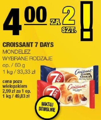 Croissant 7 Days Mondelez promocja w SPAR