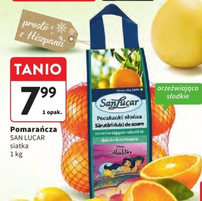 Pomarańcza SAN LUCAR siatka promocja w Intermarche
