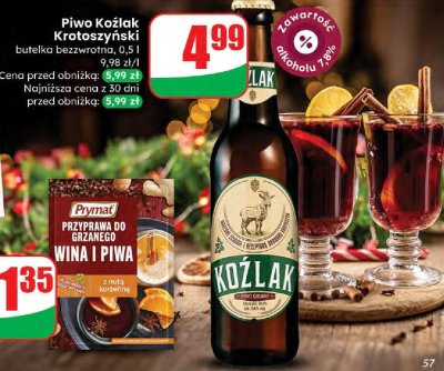 Przyprawa Prymat do grzanego wina i piwa różne rodzaje promocja w Dino