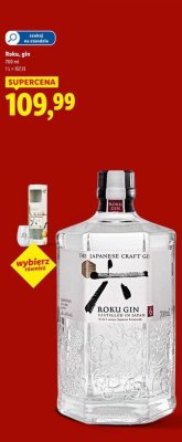 Gin Roku 700 ml promocja w Lidl