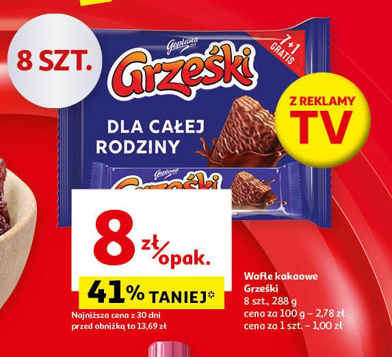 Wafelek w czekoladzie Grześki promocja