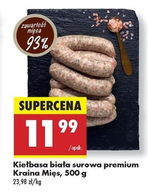 Kiełbasa biała surowa Kraina mięs promocja