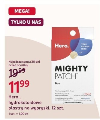 Hydrokoloidowe plastry na wypryski, 12 szt. promocja w Rossmann