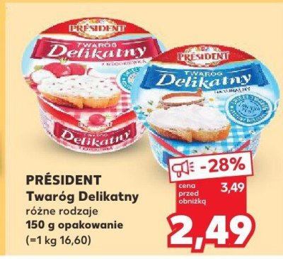 Twaróg Delikatny, różne rodzaje promocja w Kaufland
