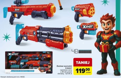 Zestaw wyrzutni X-SHOT ULTIMATE SHOOTOUT PACK promocja w Carrefour