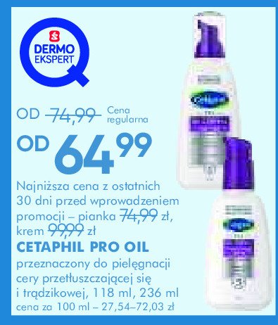 Krem nawilżająco-matujący spf30 Cetaphil pro promocja