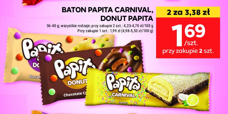 Donut czekoladowy Papita promocja