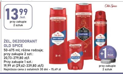 Żel, dezodorant Old Spice promocja w Stokrotka