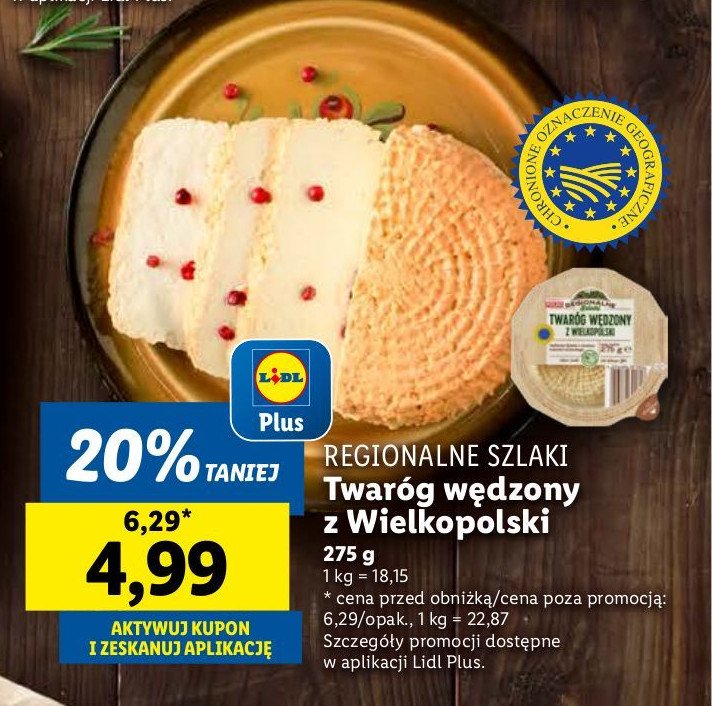 Twarów wędzony z wielkopolski promocja w Lidl