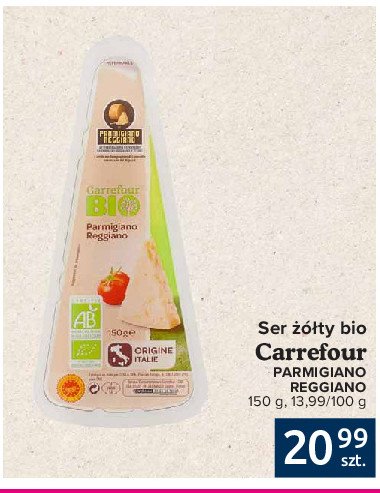 Ser parmigiano reggiano tarty Carrefour bio promocja