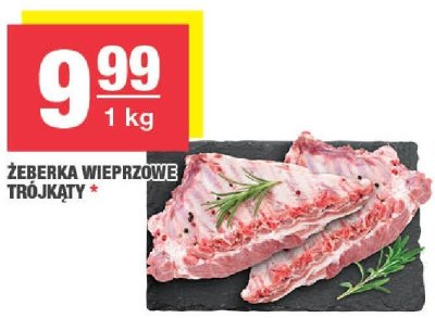 Żeberka wieprzowe trójkąty promocja w SPAR