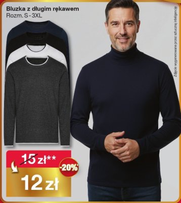 Bluza z długim rękawem Rozm. S-3XL promocja w Woolworth