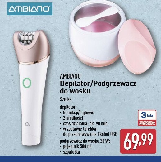 Depilator AMBIANO promocja w Aldi