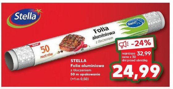 Folia aluminiowa 50 ml Stella promocja