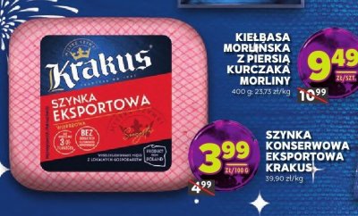 Szynka eksportowa Krakus promocja w Stokrotka