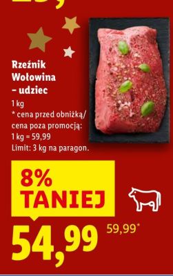 Wołowina - udziec Rzeźnik promocja w Lidl