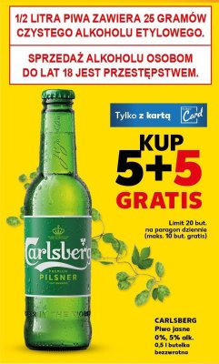 Piwo jasne 0%, 5% alk. promocja w Kaufland