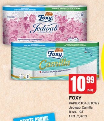 Papier toaletowy Foxy Jedwab Camilla ICT promocja w Chorten