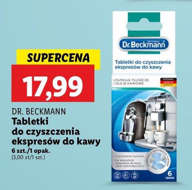 Tabletki do czyszczenia ekspresów do kawy Dr. beckmann promocja