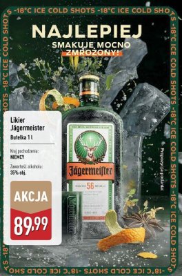 Likier Jägermeister 1l promocja w Aldi