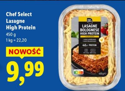 Lasagne High Protein Chef Select promocja w Lidl