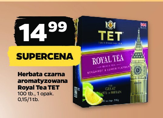 Herbata bergamotka z cytryną Tet royal tea promocja