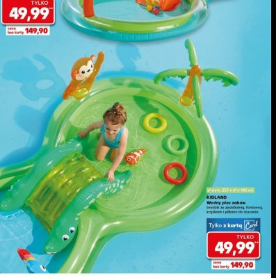Wodny plac zabaw 257 x 71 x 152.5 cm Kidland promocja