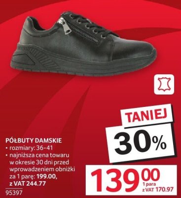 Półbuty damskie - 36-41 promocja w Selgros