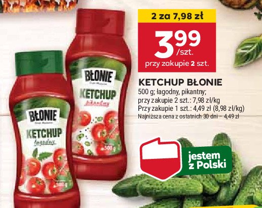Ketchup łagodny Błonie promocja w Stokrotka