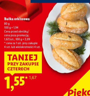 Bułka orkiszowa 80g promocja w Lidl