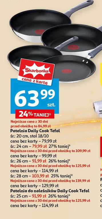 Patelnia daily cook 26 cm Tefal promocja w Auchan