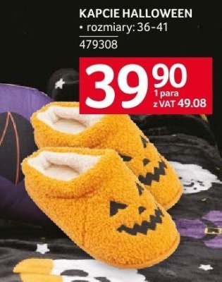 Kapcie halloween promocja w Selgros