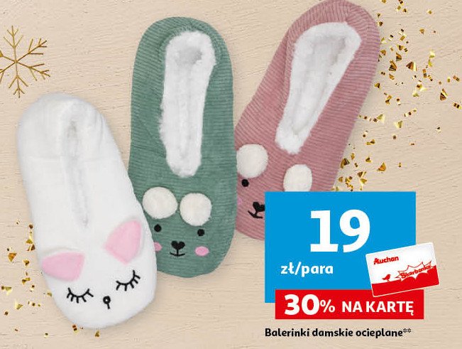 Balerinki damskie promocja w Auchan