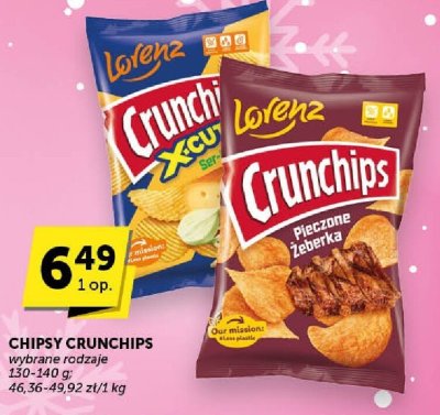 Chipsy Crunchips wybrane rodzaje promocja w Euro Sklep