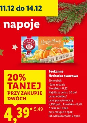 Herbata Teekanne Herbatka owocowa promocja w Lidl
