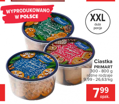 Ciastka 艣wi膮teczne snowflakes Primart promocja