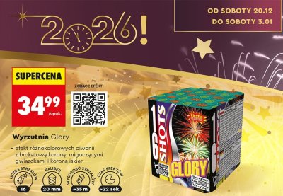 Wyrzutnia fajerwerków Glory promocja w Biedronka