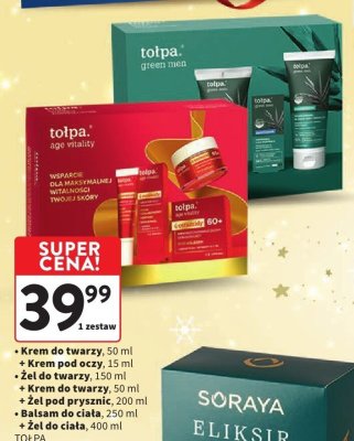 Zestaw: żel do twarzy + krem do twarzy + żel pod prysznic Tołpa promocja w Intermarche